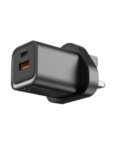 Engage Dual Port Quick Charger Power Adapter 33W PD - Black
