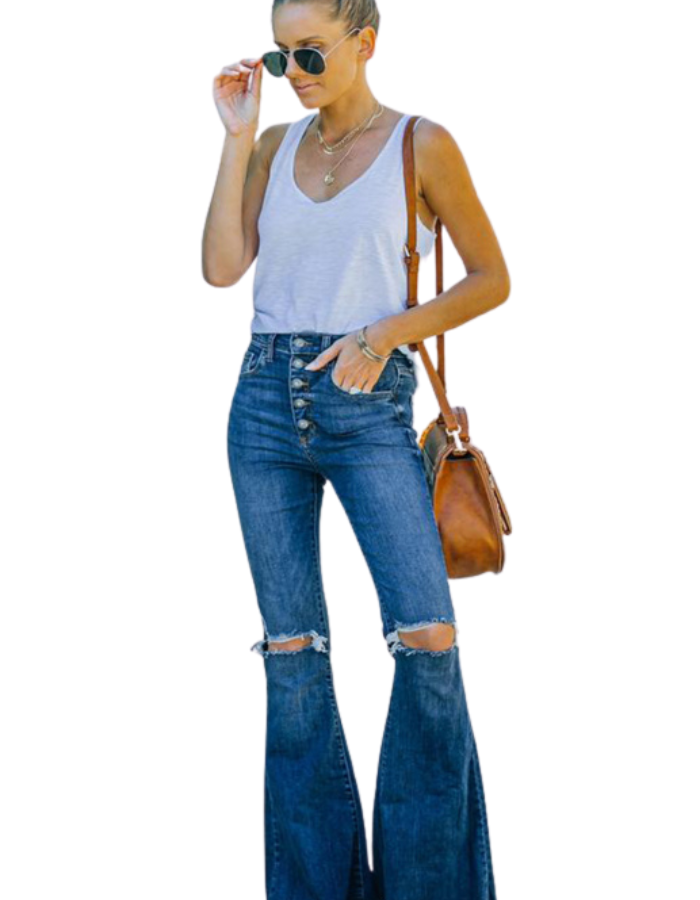 SHOPIQAT Skinny, Ripped Jeans