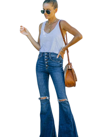 SHOPIQAT Skinny, Ripped Jeans