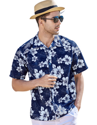 SHOPIQAT Summer New Seaside Casual Hawaiian Short-Sleeved Shirt - Premium  from shopiqat - Just $6.850! Shop now at shopiqat