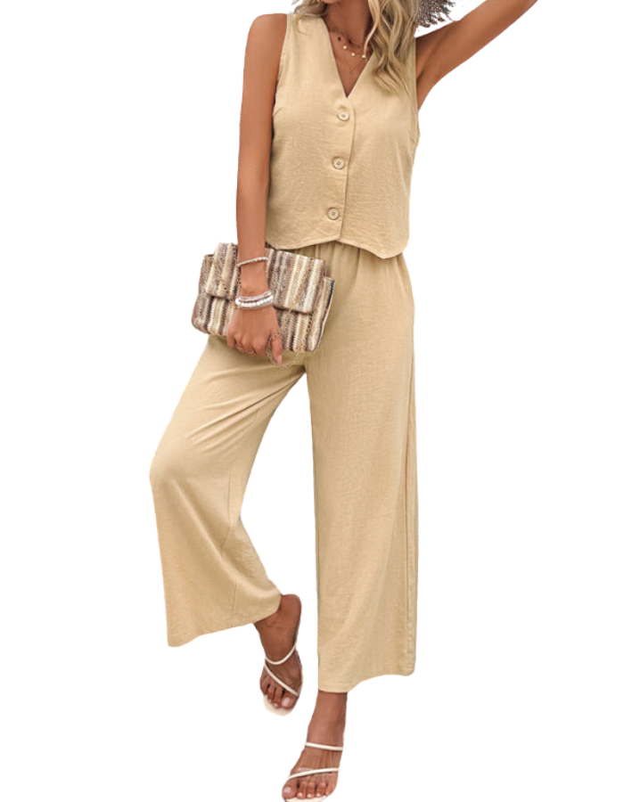 SHOPIQAT New Spring and Summer Casual Temperament Vest Suit - Premium  from shopiqat - Just $11.250! Shop now at shopiqat