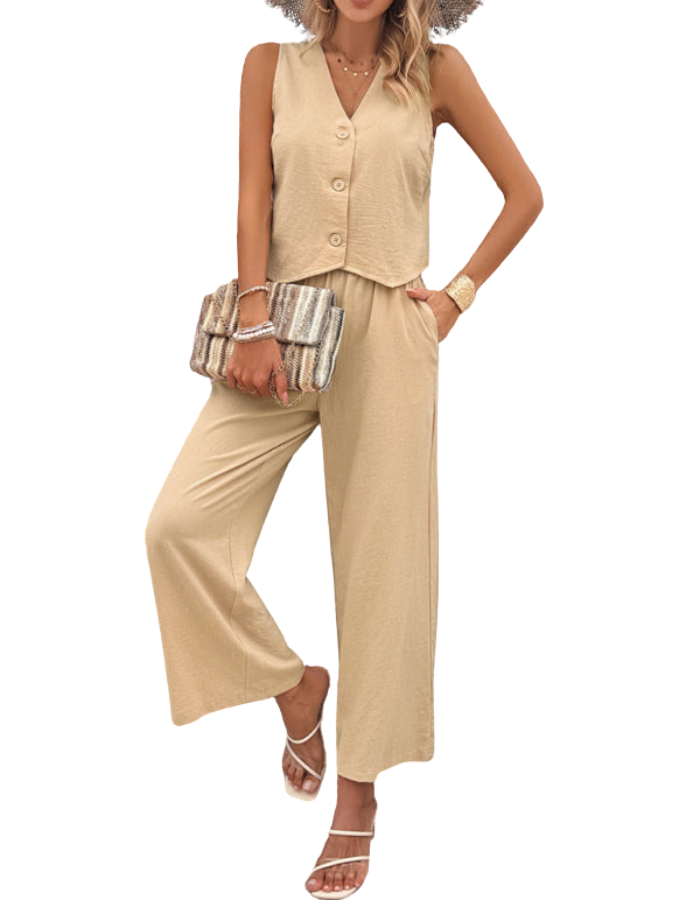 SHOPIQAT New Spring and Summer Casual Temperament Vest Suit - Premium  from shopiqat - Just $11.250! Shop now at shopiqat
