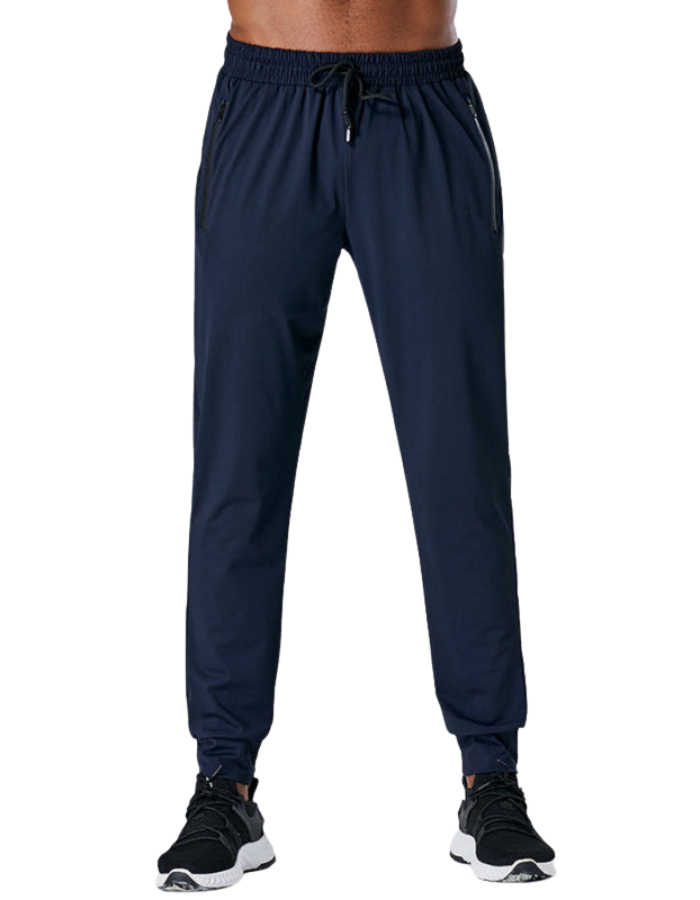 SHOPIQAT Men's Quick-Drying Elastic Casual Fitness Training Zipper Trousers - Premium  from shopiqat - Just $8.700! Shop now at shopiqat