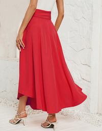 SHOPIQAT Women's Solid Colour Fashionable solid Artistic Lace-up Skirt - Premium  from shopiqat - Just $9.400! Shop now at shopiqat