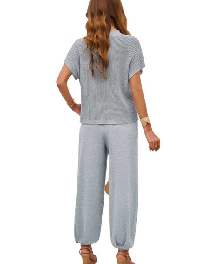 SHOPIQAT Spring and Summer Temperament Casual Woolen Trousers Suit - Premium  from shopiqat - Just $16.750! Shop now at shopiqat