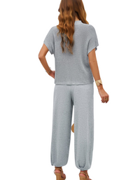 SHOPIQAT Spring and Summer Temperament Casual Woolen Trousers Suit - Premium  from shopiqat - Just $16.750! Shop now at shopiqat