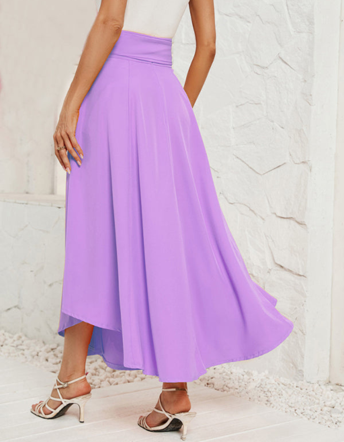 SHOPIQAT Women's Solid Colour Fashionable solid Artistic Lace-up Skirt - Premium  from shopiqat - Just $9.400! Shop now at shopiqat