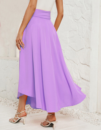 SHOPIQAT Women's Solid Colour Fashionable solid Artistic Lace-up Skirt - Premium  from shopiqat - Just $9.400! Shop now at shopiqat