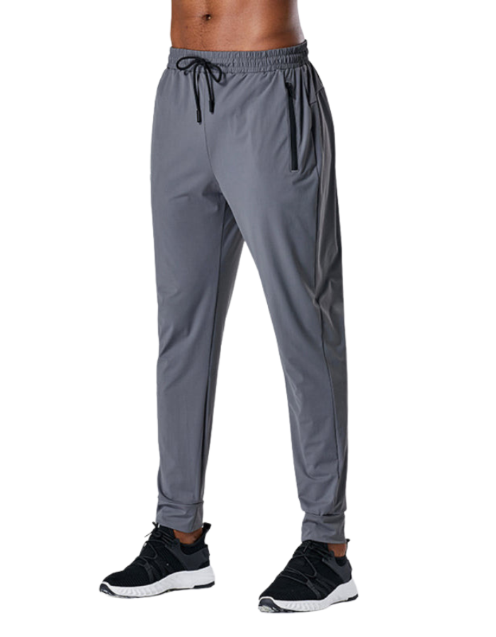 SHOPIQAT Men's Quick-Drying Elastic Casual Fitness Training Zipper Trousers - Premium  from shopiqat - Just $8.700! Shop now at shopiqat