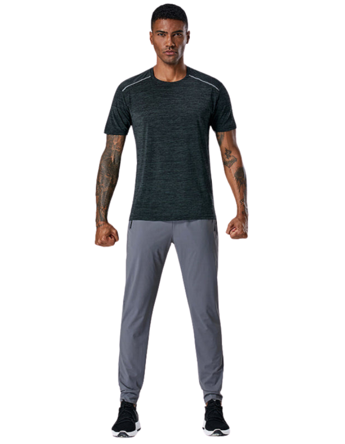 SHOPIQAT Men's Quick-Drying Elastic Casual Fitness Training Zipper Trousers - Premium  from shopiqat - Just $8.700! Shop now at shopiqat