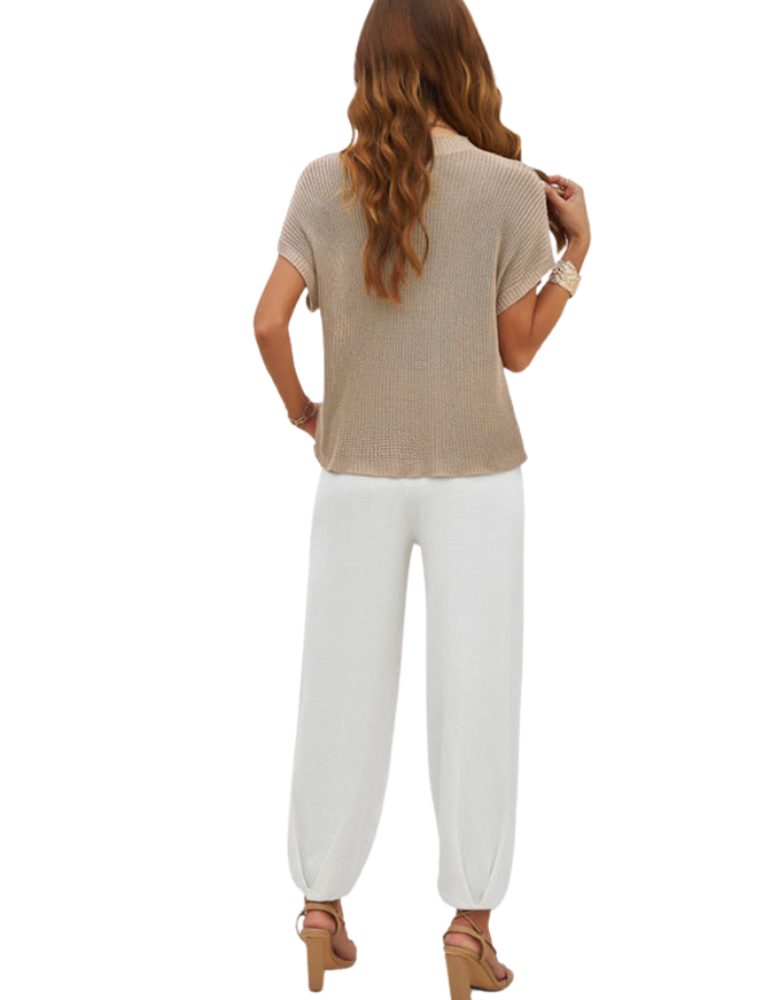 SHOPIQAT Spring and Summer Temperament Casual Woolen Trousers Suit - Premium  from shopiqat - Just $16.750! Shop now at shopiqat