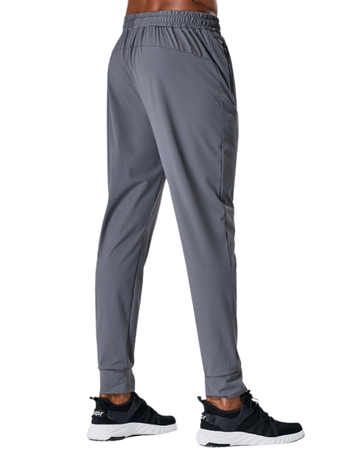 SHOPIQAT Men's Quick-Drying Elastic Casual Fitness Training Zipper Trousers - Premium  from shopiqat - Just $8.700! Shop now at shopiqat