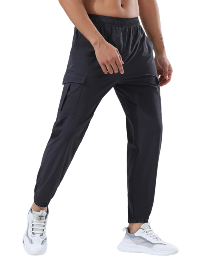 SHOPIQAT Men's Quick-Drying Elastic Casual Fitness Training Cargo Pocket Trousers - Premium  from shopiqat - Just $8.600! Shop now at shopiqat