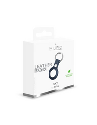 Puro Apple Airtag Sky Case with Carabiner - Blue