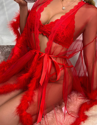 SHOPIQAT See-Through Nightgown