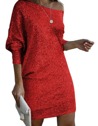 SHOPIQAT New Women's Midi Skirt Oblique Shoulder Sequin Dress Skirt - Premium  from kakaclo - Just $11.500! Shop now at shopiqat