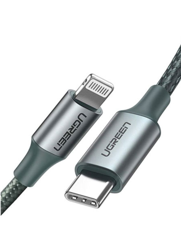 Ugreen USB-C to Lightning Cable Aluminium 1M - Midnight Green