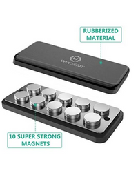 Wizgear Magnetic Phone Car Mount Universal Stick On Rectangle Flat Dashboard