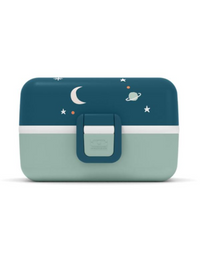 Monbento - MB Tresor Blue Cosmic Bento Lunch Box for Kids - 3 Compartment for School Lunch and Snack Packing