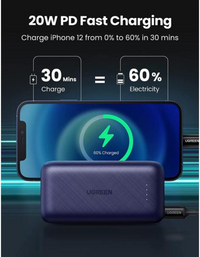 Ugreen 10000 mAh Powerbank PD 20W with Lightning Cable