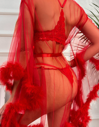 SHOPIQAT See-Through Nightgown