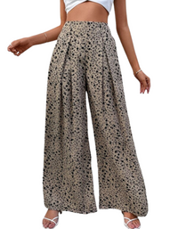SHOPIQAT Ladies Floral Print Loose High Waist Drape Wide Leg Pants - Premium  from shopiqat - Just $8.500! Shop now at shopiqat