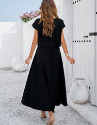 SHOPIQAT New Spring and Summer Casual Sleeveless Top and Long Skirt Suit - Premium  from shopiqat - Just $11.200! Shop now at shopiqat