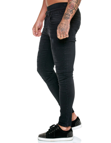 SHOPIQAT Men's Fashion High Waist Slim Jeans - Premium  from shopiqat - Just $11.400! Shop now at shopiqat