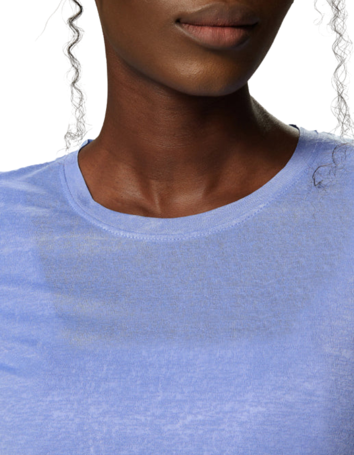 SHOPIQAT Women's Round Neck Curved Hem Long Sleeve Sports Top Quick Dry Breathable Yoga Cover Up - Premium  from shopiqat - Just $5.650! Shop now at shopiqat