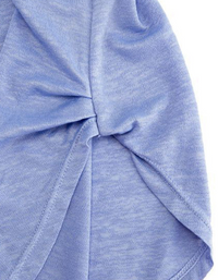 SHOPIQAT Women's Round Neck Curved Hem Long Sleeve Sports Top Quick Dry Breathable Yoga Cover Up - Premium  from shopiqat - Just $5.650! Shop now at shopiqat