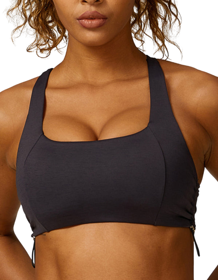 SHOPIQAT New Drawstring Breathable Solid Colour Yoga Bra - Premium  from shopiqat - Just $8.600! Shop now at shopiqat