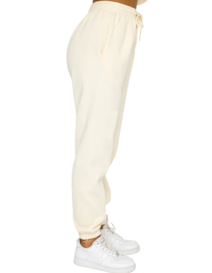 SHOPIQAT Women's New Solid Colour Round Fashionable Casual Collar Pullover Long Sleeve Trousers Sweater Suit