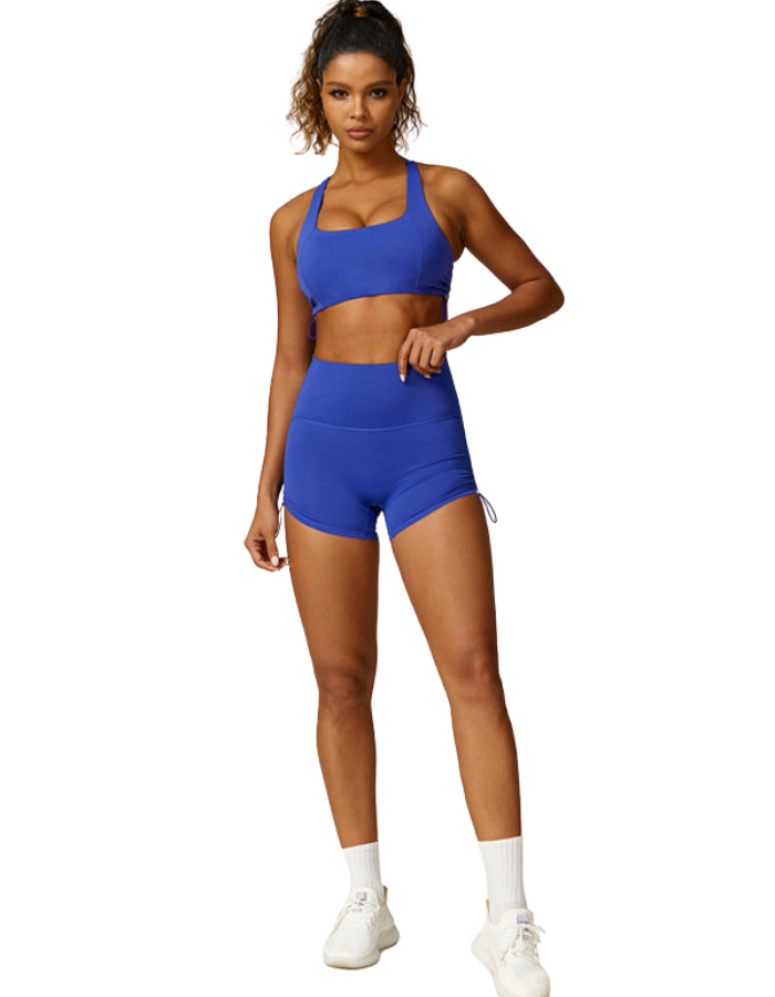 SHOPIQAT New Drawstring Breathable Solid Colour Yoga Bra - Premium  from shopiqat - Just $8.600! Shop now at shopiqat