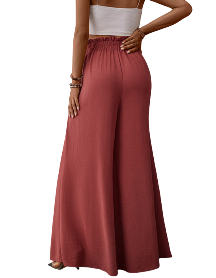 SHOPIQAT New fashion Big Horn Solid Colour wWde-Leg Pants - Premium  from shopiqat - Just $10.750! Shop now at shopiqat