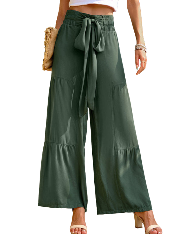 SHOPIQAT New Summer Loose Casual Wide-Leg Solid Colour Trousers - Premium  from shopiqat - Just $10.250! Shop now at shopiqat