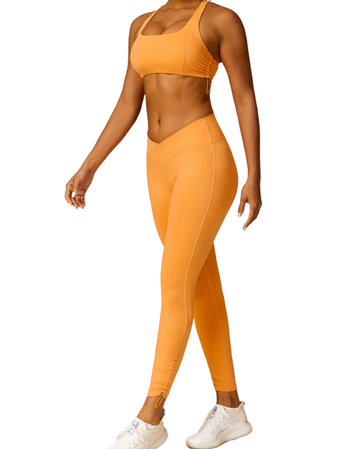 SHOPIQAT New Drawstring Breathable Solid Colour Yoga Bra - Premium  from shopiqat - Just $8.600! Shop now at shopiqat