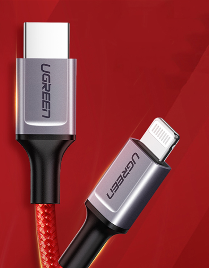 Ugreen USB-C To Lightning Cable 1M - Red