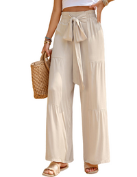 SHOPIQAT New Summer Loose Casual Wide-Leg Solid Colour Trousers - Premium  from shopiqat - Just $10.250! Shop now at shopiqat