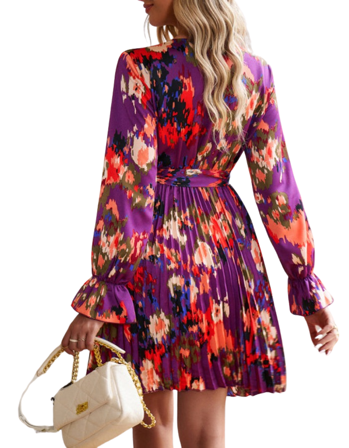 SHOPIQAT Printed Temperament Elegant Dress - Premium Dresses from shopiqat - Just $10.600! Shop now at shopiqat