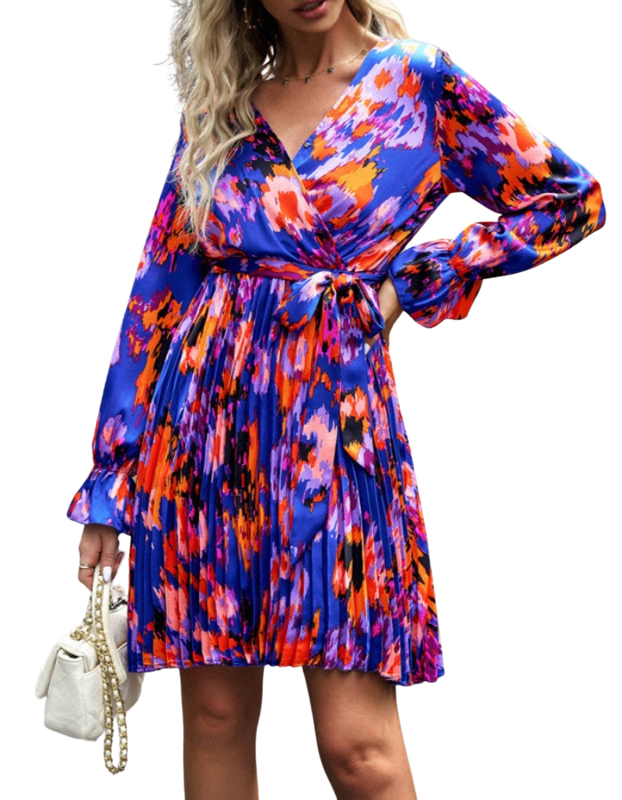 SHOPIQAT Printed Temperament Elegant Dress - Premium Dresses from shopiqat - Just $10.600! Shop now at shopiqat