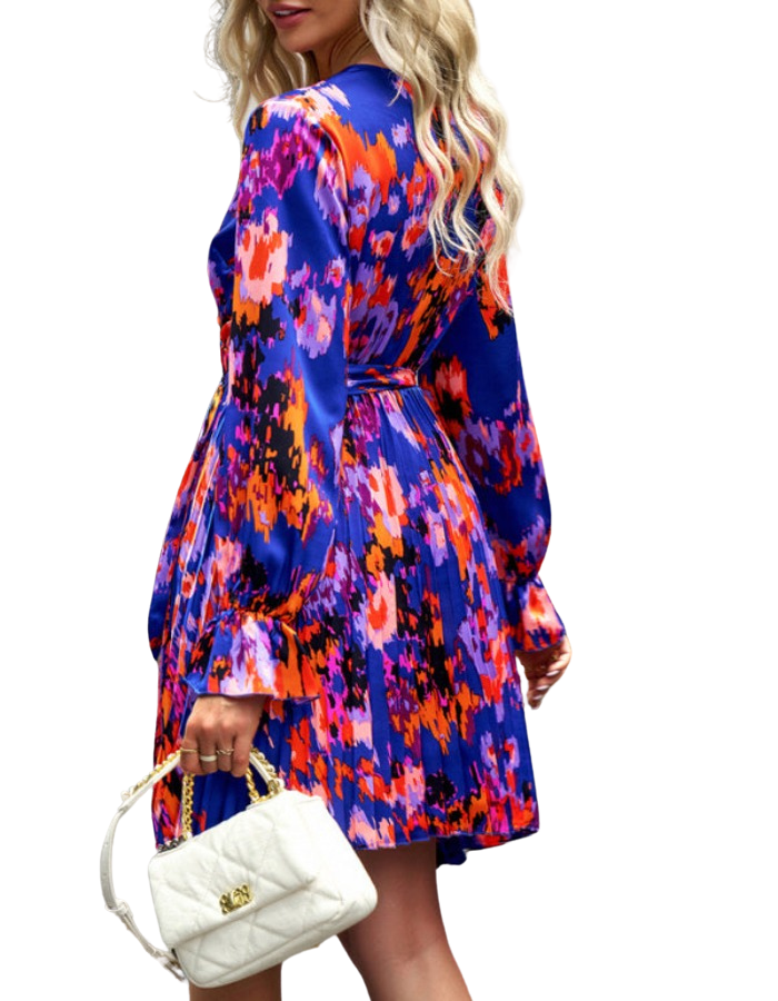 SHOPIQAT Printed Temperament Elegant Dress - Premium Dresses from shopiqat - Just $10.600! Shop now at shopiqat