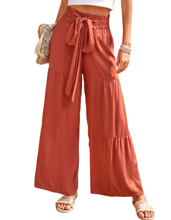 SHOPIQAT New Summer Loose Casual Wide-Leg Solid Colour Trousers - Premium  from shopiqat - Just $10.250! Shop now at shopiqat