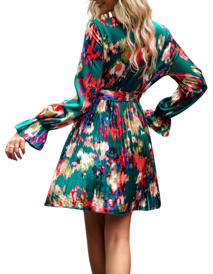 SHOPIQAT Printed Temperament Elegant Dress - Premium Dresses from shopiqat - Just $10.600! Shop now at shopiqat