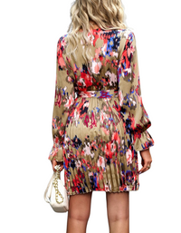 SHOPIQAT Printed Temperament Elegant Dress - Premium Dresses from shopiqat - Just $10.600! Shop now at shopiqat