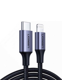 Ugreen Lightning to Type-C (2.0) Cable PD Fast Charging 1M - Black