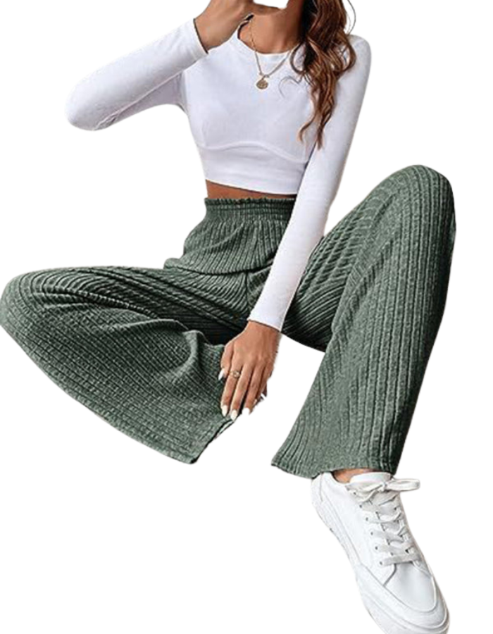 SHOPIQAT Women's Casual Loose Knitted Pants - Premium  from shopiqat - Just $9.750! Shop now at shopiqat