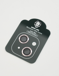 Green iPhone 13/13 Mini Iron Camera Lens Anti Glare  - Pink
