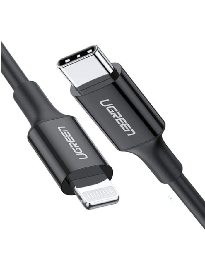 Ugreen USB-C to Lightning Cable Nickel Plating ABS Shell 1M - Black