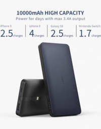 Ugreen 10000 mAh Power Bank with Lightning Cable
