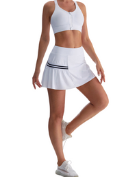 SHOPIQAT Women's Loose Sports Quick-Drying Anti-Exposure Tennis Running Yoga Wear Fake Two-Piece Skirt - Premium  from shopiqat - Just $9.300! Shop now at shopiqat